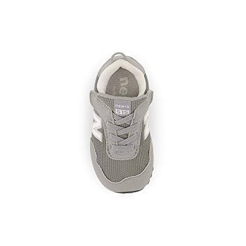 New Balance Kid's 515 V1 New-b Hook and Loop Sneaker, Slate Grey/White, 8 Wide Toddler — view 4