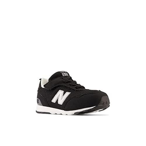 New Balance Kid's 515 NEW-B Hook and Loop Sneaker Black/White — view 3