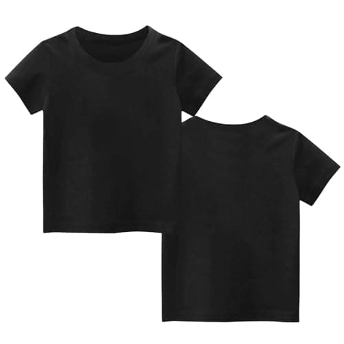 Custom T Shirts for Kids Boys Girls Personalized Youth T-Shirt Custom Image/Text Customized Front/Back Print Black — view 4