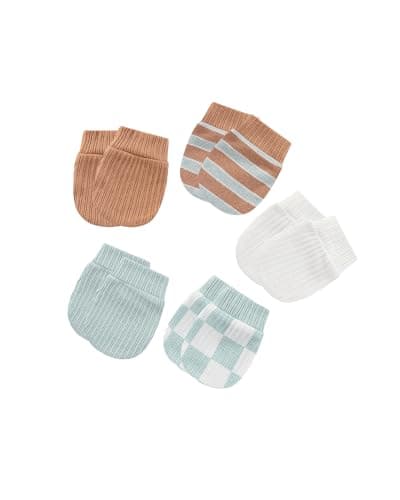 ZAVBABY Baby Boy Hats Mittens and Socks Set Cotton Newborn Girl Hat Glove 0-6 Month — view 5