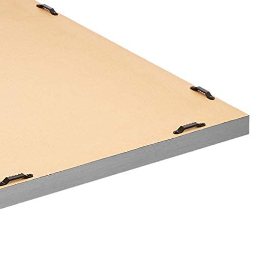 Amazon Basics Rectangular Wall Mirror 16" x 20" - Standard Trim, Nickel — view 3