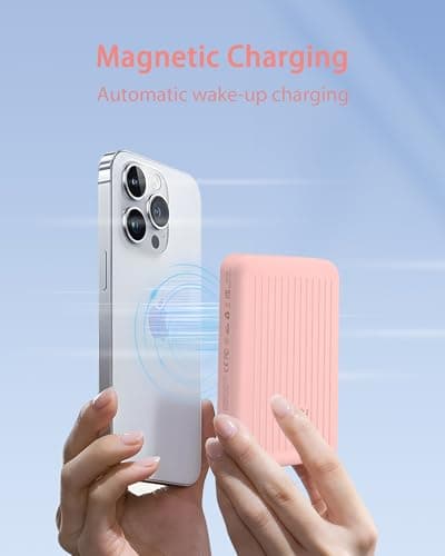 Miady Magnetic Portable Charger Power Bank for iPhone 5000mAh — view 2