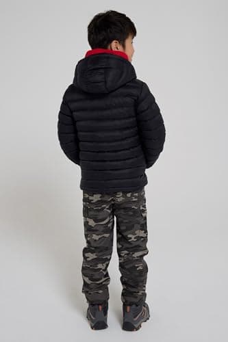 Mountain Warehouse Seasons Kids Padded Puffer Jacket - Boys & Girls Black Kids 11-12 Yrs (140-152 cm) — view 8