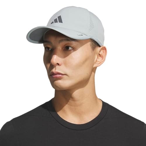 adidas Men's Superlite Hat – Lightweight Moisture-Wicking Cap for Workout and Training, Wonder Sage Green/Grey Six/3, OSFA — view 4