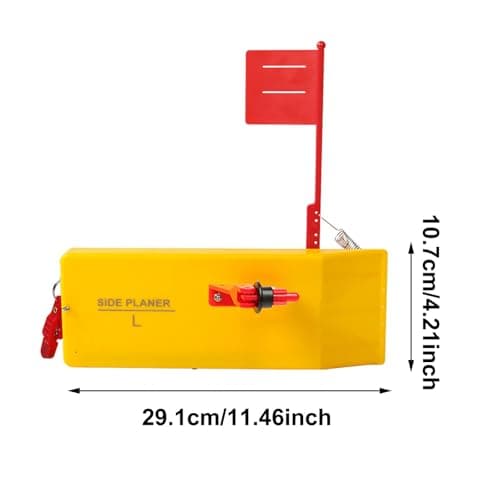 Planer Boards for Fishing Trolling, 12 x 4 Inches Planer Board Quick Grip Snap Release for Trolling Boat Fishing Towing, Inshore Offshore Trolling Dragging (Left+Right) — view 3