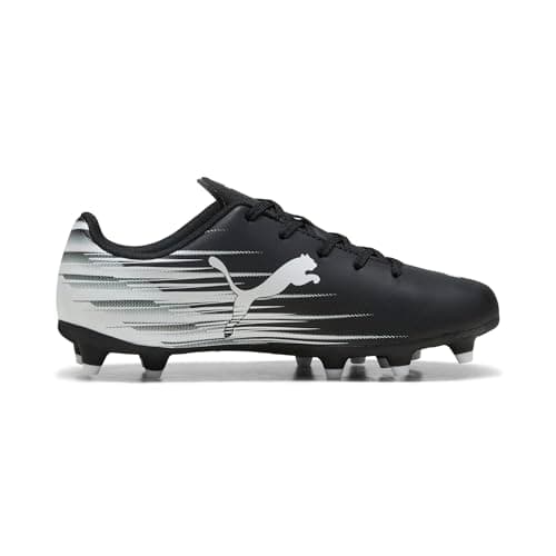 Puma Unisex-Child ATTACANTO Firm, Artificial Ground Soccer Cleats, Black-White AH25, Big Kid 5 — view 3