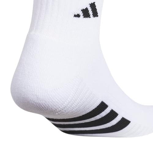 adidas Mens Cushioned Quarter Ankle Socks (3 Pairs) Durable & Comfortable — view 5