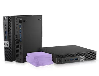 Dell Optiplex 5050 Mini PC Desktop Computer, Intel i5-7500T up to 3.30GHz, 8GB RAM, 256GB SSD, Keyboard & Mouse, USB, WiFi, Windows 11 Pro (Renewed) — view 3