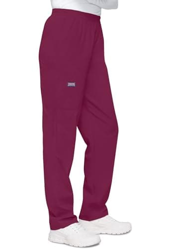 Cherokee Women's Workwear Scrubs Pull-On Cargo Pant, Wine, X-Large — view 7