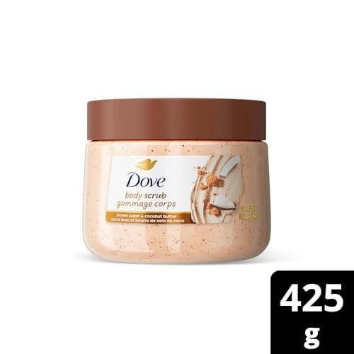 Dove pH Balanced Body Scrub, with Naturally-Derived and Sulfate-Free Cleansers, Brown Sugar & Coconut Butter, 425 g