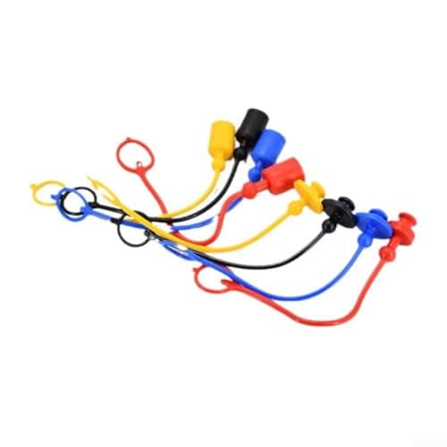 AugustknowU Hydraulic Dust 20 Pack for ISO7241A Couplers Male Dust and Female Covers Designed to Resist Oil, Chemicals, and Temperature Variations (1/4) — view 3