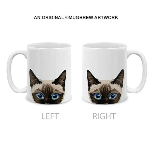 MUGBREW Siamese Kitten Cat Ceramic Coffee Mug Tea Cup, 11 OZ — view 2