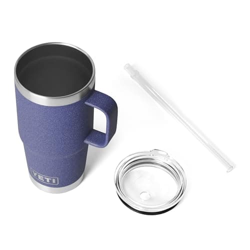 YETI Rambler 25 oz Straw Mug, Vacuum Insulated, Stainless Steel, Moon Dust — view 3