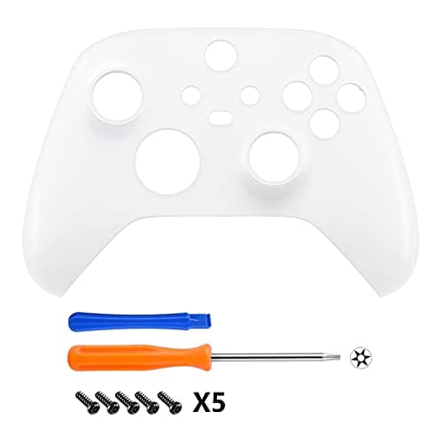 eXtremeRate Replacement Faceplate for Xbox Series X & S Controller - Personalize Your Control - Solid White Custom Front Housing Shell for Xbox Core Wireless Controller [Controller NOT Included] — view 2