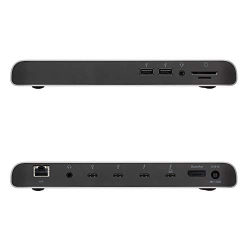 Elgato Thunderbolt 3 Pro Dock – With 50 Cm Thunderbolt Cable, 40Gb/S, Dual 4K Support, 2x Thunderbolt 3 (USB C), 4x USB 3.0, SD/Micro SD Card Reader, Audio I/O, Gigabit Ethernet, Aluminum Chassis.