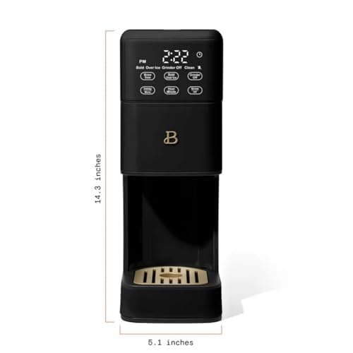 Programmable Single Serve Coffee Maker with Integrated Burr Grinder, Touch Controls, Fresh Custom Brew, Compact Design, Easy to Use — view 6