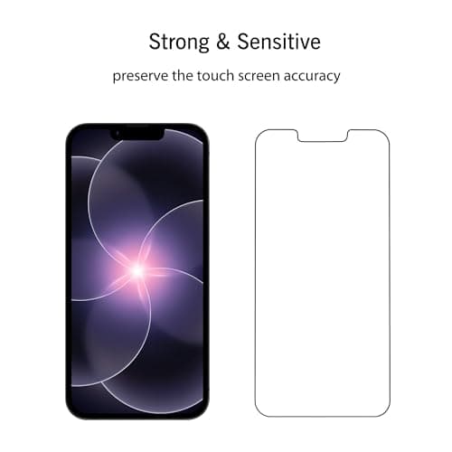 Ailun Screen Protector for iPhone 17e / iPhone 16e / iPhone 14 / iPhone 13 / iPhone 13 Pro [6.1 Inch] Display 3 Pack Tempered Glass, Case Friendly [Not for iPhone 16 6.1 Inch] — view 4