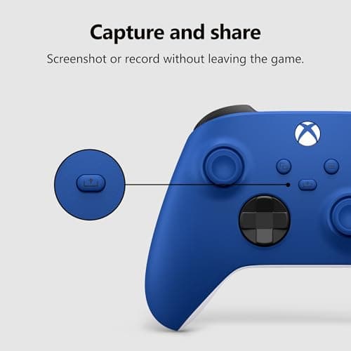 XBOX Wireless Gaming Controller | Shock Blue | Console, PC, & Cloud Devices | Textured Grip | Wireless, Bluetooth, USB-C Connectivity — view 3