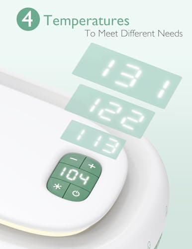 Momcozy Baby Wipe Warmer, Innovative Spring Design, Large Capacity Wipes Dispenser, Fast and Even Heating, 4 Modes of Temperature Heating Control, Diaper Wipe Warmer with Night Light — view 4