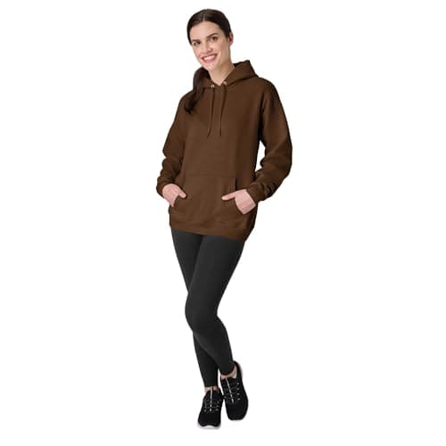 Hanes Comfortblend EcoSmart Hoodie, Midweight Fleece, Pullover Hooded Sweatshirt for Men, Army Brown, Small — view 5