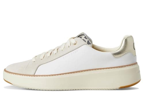Cole Haan Grandprø Topspin Sneakers for Women - Lightweight Leather Upper - EVA Midsole - Rubber Toe White/Leo Print 7.5 B - Medium — view 5