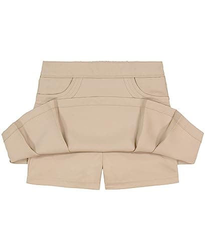 Nautica Girls School Uniform Pleated Scooter with Pockets Skirt, Khaki, 12 US — view 2