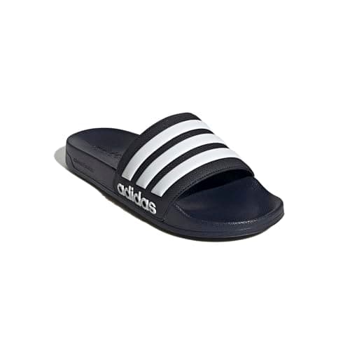 adidas Unisex Adilette Shower Slides Sandal, Legend Ink/White/Legend Ink, 12 US Men — view 5