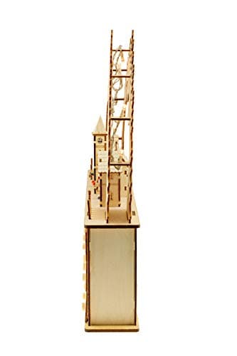 Clever Creations Wooden Christmas Advent Calendar, Countdown to Christmas, LED Holiday Decoration, Battery Operated, Church Village — view 2