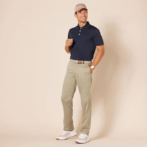Amazon Essentials Men's Straight-Fit All-Day Stretch Golf Pant, Khaki, 34W x 32L — view 4
