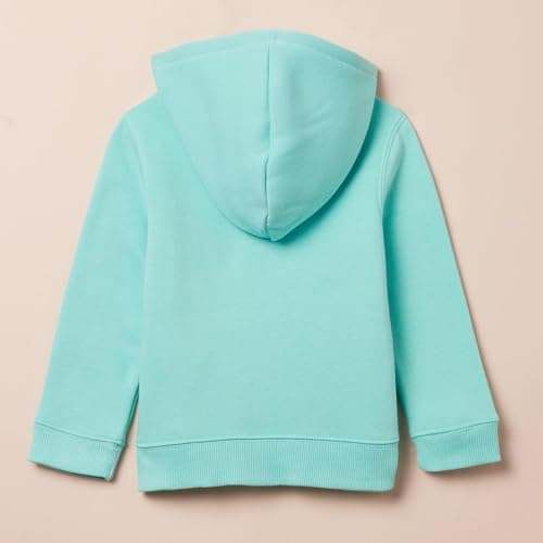 Amazon Essentials Girls' Fleece Zip-Up Hoodie Sweatshirts, Aqua, Small — view 2