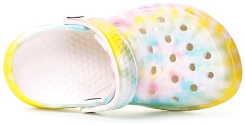 KVbabby Boys Girls Garden Clogs Slip on Sandals Water Shoes Children Shower Beach Pool Slippers(Rainbow,2.5-3 Big Kid) — view 4