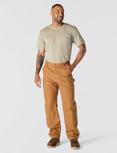 Carhartt Men's 106679 Loose Fit Firm Duck Double-Front Utility Work Pant, Carhartt Brown, 34W x 32L — view 4