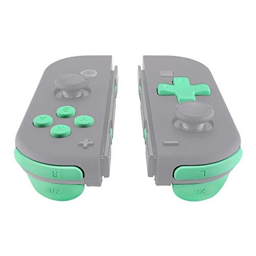 Mint Green D-pad ABXY Keys SR SL L R ZR ZL Trigger Buttons Springs, Replacement Full Set Buttons Fix Kits for Nintendo Switch & Switch OLED Joycon (D-pad ONLY Fits for eXtremeRate Joycon D-pad Shell) — view 3