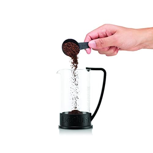 Bodum 12oz Brazil French Press Coffee Maker, High-Heat Borosilicate Glass, Black - Made in Portugal — view 2
