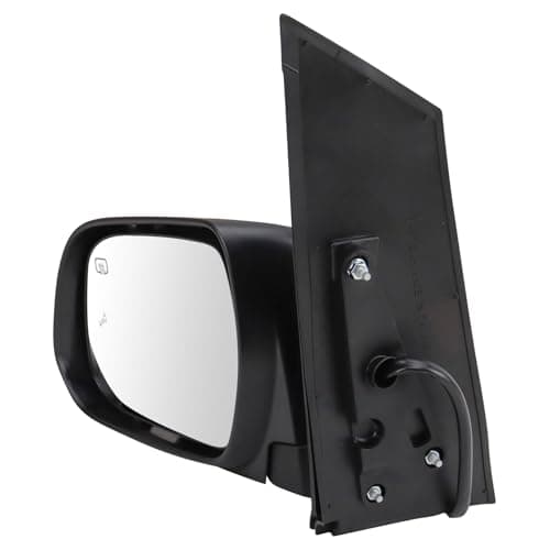 TRQ Driver Side Mirror Assembly Power Heated Blind Spot Foldaway Paint to Match Compatible with 2013-2017 Toyota Sienna — view 5
