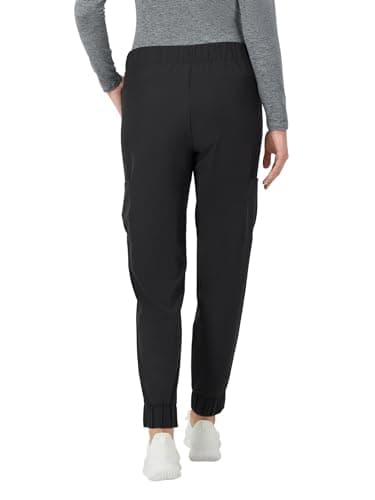 Hanes Women's Scrubs Cargo Joggers, Healthcare Scrub Joggers for Women, Moisture Wicking, New Ebony, Size M — view 3