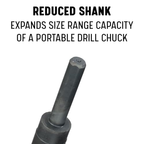 Drill America DWDRSD Series Qualtech High-Speed Steel Economy Reduced-Shank Drill Bit, Black Oxide Finish, Round Shank, Spiral Flute, 118 Degrees Conventional Point, 1-19/32" Size, Pack of 1 — view 3