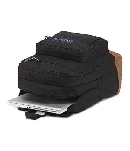 JanSport Cool Backpack, with 15-inch Laptop Sleeve - Large Computer Bag Rucksack with 2 Compartments, Ergonomic Straps, Black — view 4