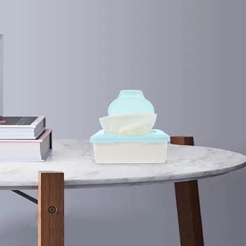 HEALSOPTHY Compact Baby Wipes Container 2pcs Pp Dust-proof Travel Wipe Dispenser for Kitchens and Living Rooms — view 3