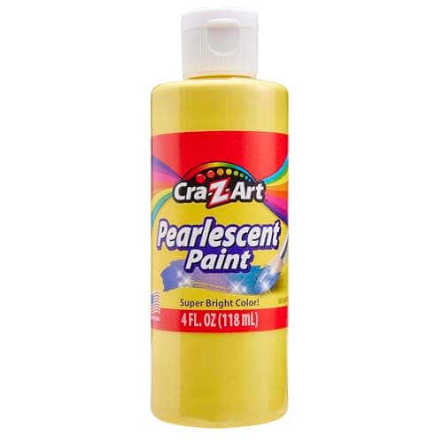 Cra-Z-Art Washable Pearlescent Paint Bulk Pack 8ct, Assorted Colors 4oz each bottle