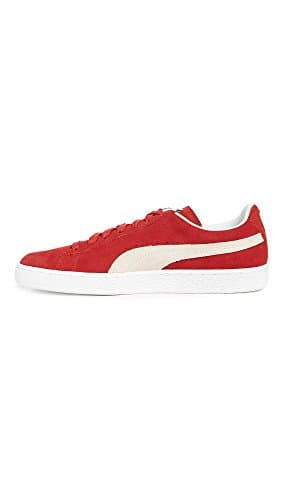PUMA mens Suede Classic + Sneaker, High Risk Red/White, 9.5 US