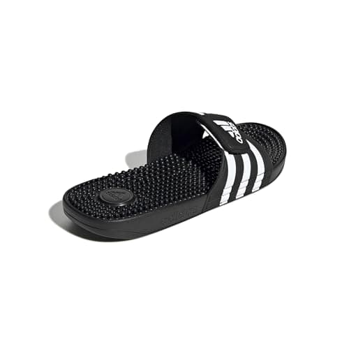 adidas Performance adissage Sandal, black/white/black, 8 M US — view 5