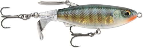Rapala Clap Tail 110 Topwater Lure, Surface Hard Bait, Bass Fishing Lure, Loud Clacking Tail Action, 4-3/8", True Gill