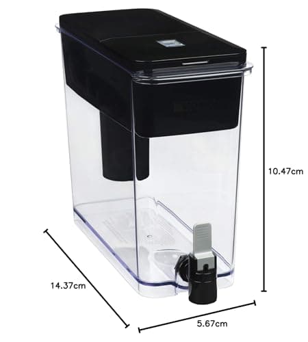 Brita Extra Large 27 Cup Filtered Water Dispenser with 1 Brita Elite Filter, Made Without BPA, UltraMax, Black — view 11