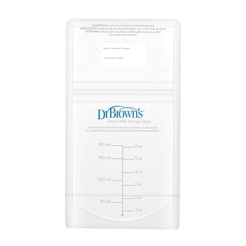 Dr. Brown's Breastmilk Storage Bags 100 Count (Pack of 1), Clear — view 7
