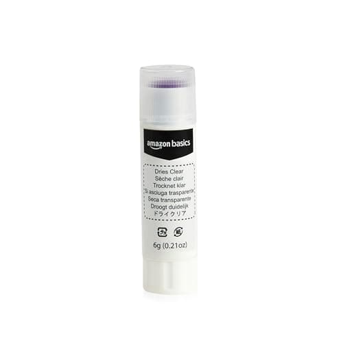 Amazon Basics Purple Washable School Glue Sticks, Dries Clear, 0.21-oz Stick, 2-Pack — view 2
