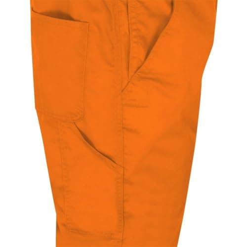 Pioneer Hi Vis Safety Overalls for Men - For Construction, Traffic, Sanitation - Class 2 - 7 Pockets - High Visibility Orange — view 8