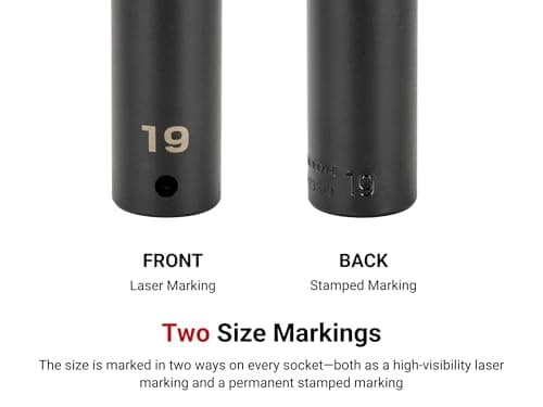 TEKTON 1/2 Inch Drive x 21 mm Deep 6-Point Impact Socket | SID23121