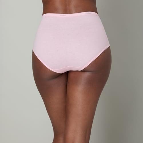 Hanes Women's 6 Pack Core Cotton Brief Panty, Neutrals, X Large — view 3