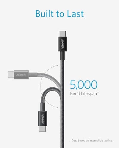 Anker USB C to USB C Cable (6FT, 2Pack), 100W USB C Charger Cord Fast Charging for iPhone 17/16 Series,MacBook Pro 2020,Pixel and More — view 4